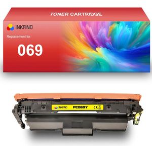 INKFIND 069 Geel tonercartridge compatibel met Canon 069 Geel toner cartridge - 1-pack Geel