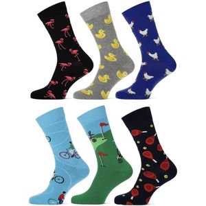 9 paar | naadloze sokken | merk Teckel | verschillende printjes | Anti transpiratie | maat 40-46