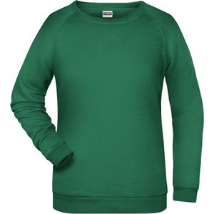 James And Nicholson Dames/dames Basic Sweatshirt (Iers Groen)