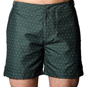 Korte Broek en Zwembroek Heren Sanwin - Donker Groen Tampa Dots - Maat 36 - L
