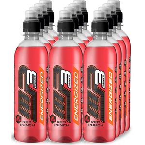 MP3 - Energized (Red Punch - 12 x 500 ml) - Hypertone sportdrank - 6 liter