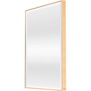 In And OutdoorMatch Rechthoekige Spiegel Nila - Hangspiegel - 71,8x51,8cm - Goudkleurig - Luxe Design