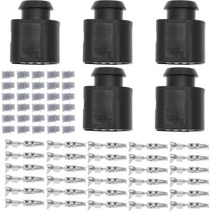 5 STKS Auto Sensor Vrouwelijke Connector Socket Reparatie Kit 1J0973713 - Terminals en Afdichting Plugs - Automotive Sensor Toepassingen .