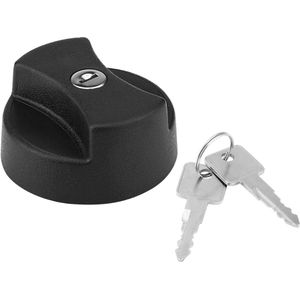 Brandstoftankdop met 2 vergrendelingssleutels voor Land Rover Defender 87-98 STC4072 zwart .