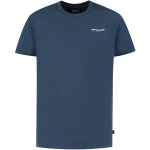 Ballin Amsterdam - Jongens Loose fit T-shirts Crewneck SS - Navy - Maat 6