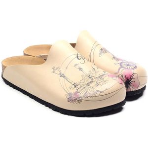 GOBY - Paris Is Always A Good Idea - Clogs - Slippers - Hoge kwaliteit - Handmade - Maat 41
