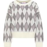 myMo - Blonda - Gebreide Trui - Zacht Argyle Patroon - Oversized