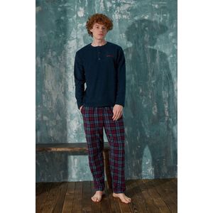 Arcan | Heren Fleece Pyjama Set | Lange Mouwen | 18113-7 | L