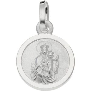 Silver Lining hanger - medaille - zilver - 12.5 x 10 mm - rond - scapulier