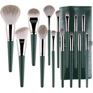 Veelzijdige borstelset - 14 stuks - voor make-up toepassingen