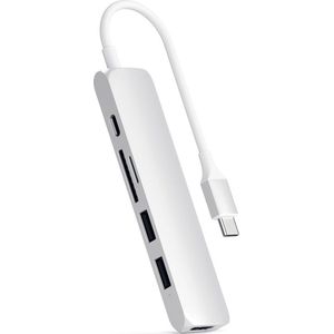 Satechi TYPE-C Slim Multiport Adapter V2 - Silver