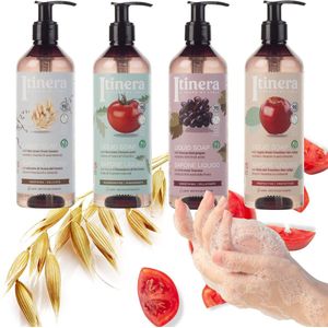 ITINERA verzorgende NATUURLIJKE handzeep Italiaans VEGAAN 4st. 370ml SET
