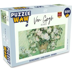 Puzzel Schilderij - Van Gogh - Roses - Legpuzzel - Puzzel 500 stukjes