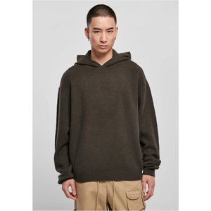 Urban Classics - Oversized Chunky Hoody Sweater/trui - M - Zwart