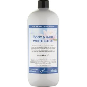 Body & Hair White Lotus 1 liter - 2 in 1 voor lichaam en haar.