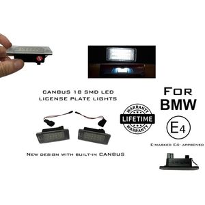 OEM Line - LED Kentekenverlichting set voor BMW 1 serie E82 E88 3 Serie E46 M3 E90 E91 LCI E92 E93 F30 F31 F32 F34 5 Serie E39 M5 E60 E61 LCI F10 F11 E84 F25 X5 E70 E6 E71 E72 LED Kenteken set verlichting units Kenteken lampen verlichting 6000K wit