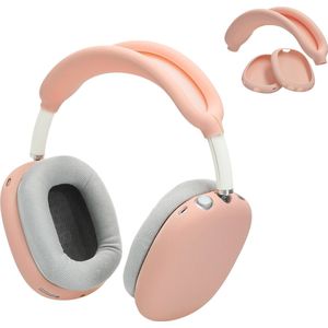 kwmobile siliconen cover voor koptelefoon - geschikt voor Apple Airpods Max - Voor band en oorpads - 3x in oudroze