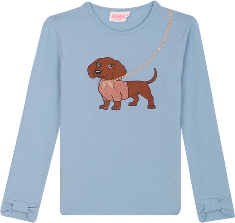 Someone - Longsleeve - Blauw - Voor Meisjes