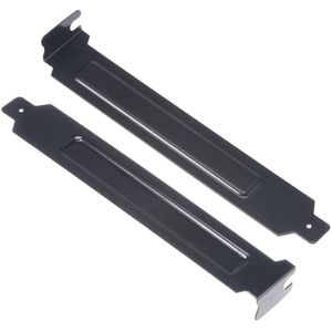 5 stuks PCI sleufafdekkingen met schroeven voor pc-behuizing - zwart - Stofdichte afdekplaatjes met bevestigingsmateriaal