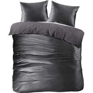 Papillon Uni Velvet Dekbedovertrek - Lits-jumeaux - 240x200/220 cm - Grijs