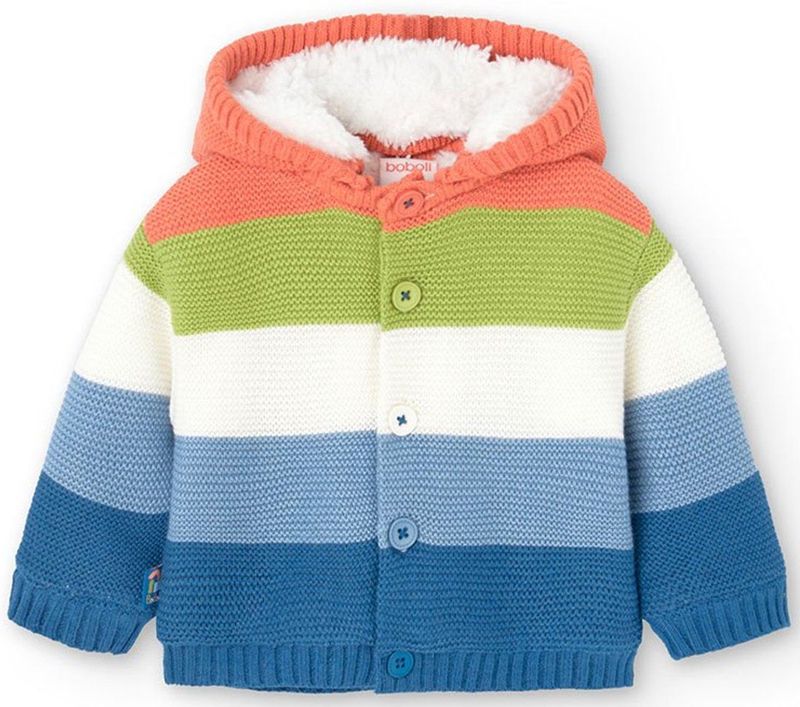 Boboli - Knitwear - Jas - Oranje - Veelkleurig - 12 Months - Jongens, Meisjes