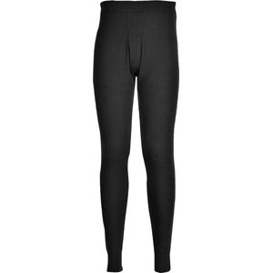 Portwest Thermal Trouser Baselayers Winter Elasticated Waist Comfort 1 Pack Maat XL Zwart