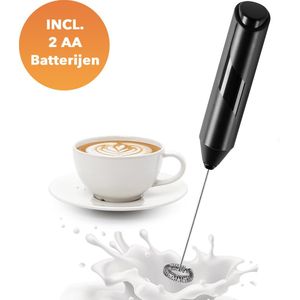 DOWO® - Melkopschuimer - Melkopschuimer Electrisch - Melkopschuimer Handmatig - Melkschuimer - Zwart - 2 jaar garantie