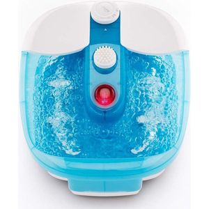 Voetbruisbad - rood lichtveld - warmhoudfunctie - 3 pedicureopzetstukken - voetenbad met bruis- en vibratiemassage - voetverzorging - voet spa - maat 46 Voet Baden