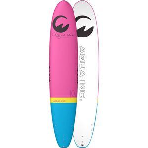 Aqua Inc. AROUNA Soft Surfboard - 10'0"" x 24 1/8"" - Roze - Perfect voor Gevorderde Surfers - Inclusief Soft PU Vinnen