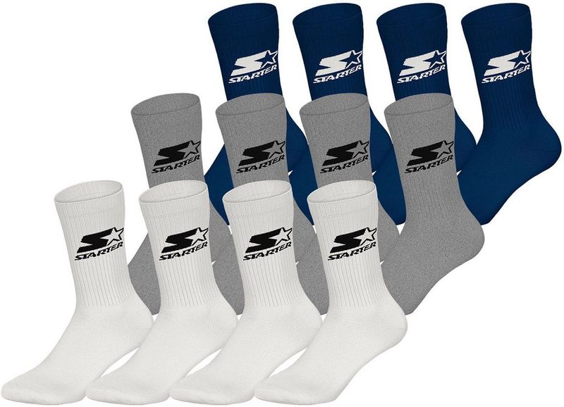 Starter Sokken  navy / grijs / zwart / wit