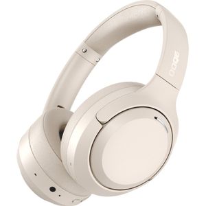 OOQE AX PRO - Draadloze Bluetooth ANC Koptelefoon | Ergonomische Kussens | Geschikt voor Telefoon, TV, Laptop en Tablet | Geschikt voor Sport, Hardlopen en Fietsen | 70 uur batterijduur | Heldere Telefoongesprekken | Zweet- en Waterbestendig | Beige