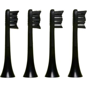 BOOMBRUSH Opzetborstels Elektrische Tandenborstel - Zwart - 4 Stuks
