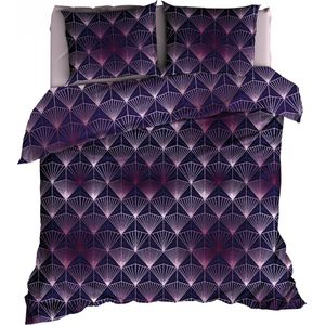 Satin d'Or Tiffany - Dekbedovertrek - Lits-jumeaux - 240x200/220 cm + 2 kussenslopen 60x70 cm - Marine