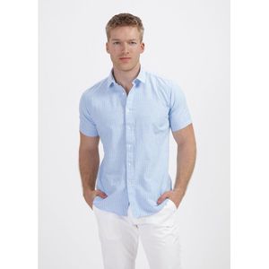 GENTS - Korte mouw - Katoen - Lichtblauw - Maat EU40/M