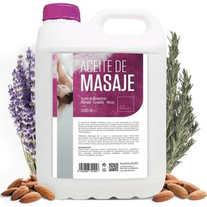 Professionele Massageolie met Amandel, Rozemarijn, Lavendel en Venkel - 5L