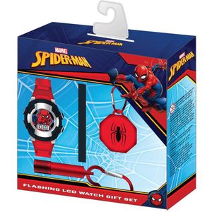 Accutime - LCD Spiderman Horloge Met Accessoires