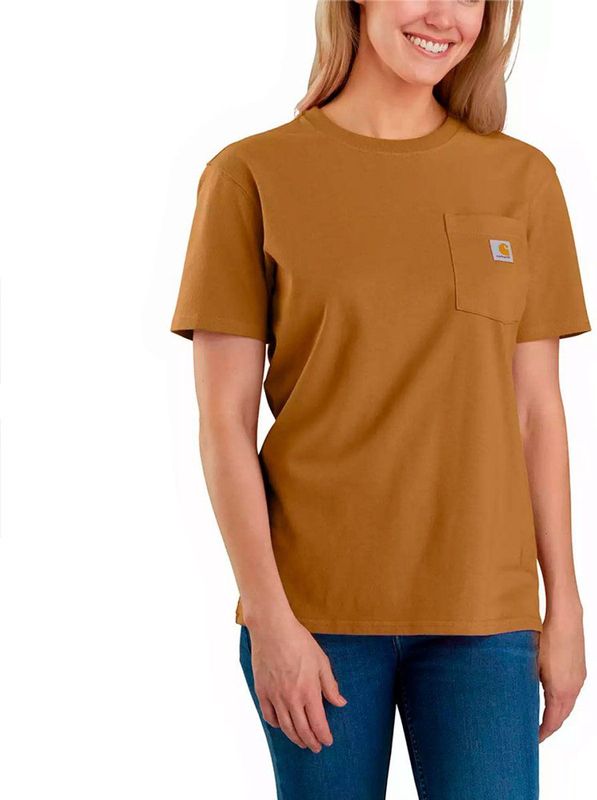 Carhartt - Workwear Pocket Original Fit - T-shirt - Bruin - Korte Mouwen