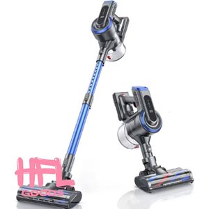 HFL Goods Steelstofzuiger - 450 W - 38 KPA - HD Scherm - 55 min - Blauw, Grijs, Rood