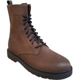 HIP Shoe Style - h1115 - Enkellaarsjes - Dk Blauw Combi