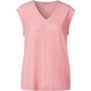 Street One Silk-look structuurshirt voor dames, Blush Peach, 34