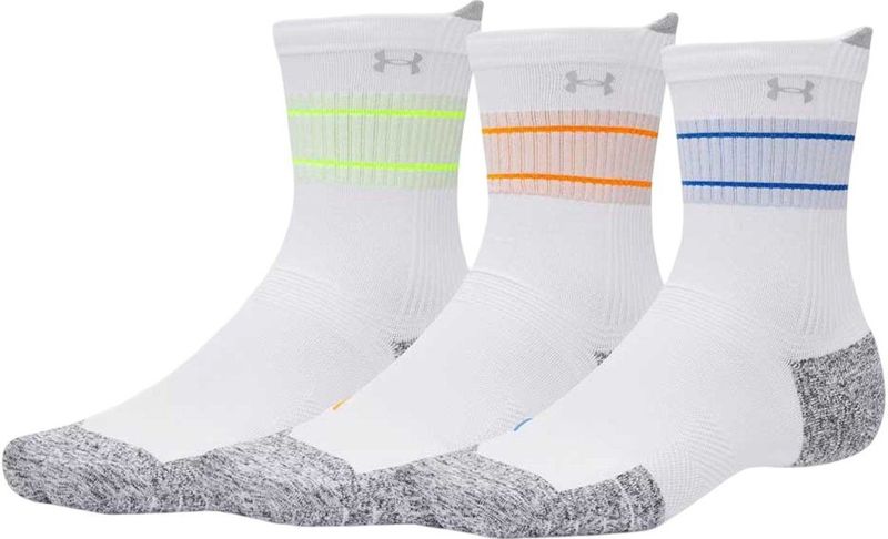 Under Armour - Armourdry Run Cushion - Sokken - Wit - 3 Paren
