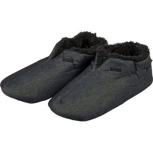 Morethansocks - Spaanse Sloffen - Heren - Zwart - 100% Polyester