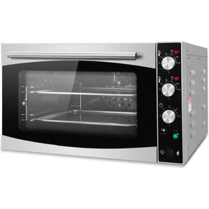 HCB® - Professionele Horeca Heteluchtoven - convectie - 43/32 cm - 230V - RVS hetelucht oven vrijstaand - 67x57x39.5 cm (BxDxH)