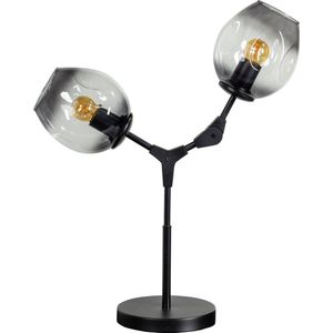 ETH tafellamp Lime 2x E27 smoke glas/ zwart