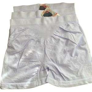 Dames Boxershort Licht corrigerend -1783 - Polyamide- Hoge Taille 3-pack XL/XXL wit