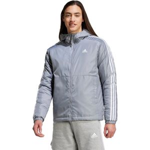 adidas Sportswear Essentials 3-Stripes Insulated Capuchonjack - Heren - Grijs- L