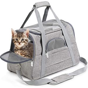 Opvouwbare Huisdieren Draagtas voor Katten en Honden - Ademend en Veilig