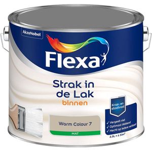 Flexa - Strak in de Lak Binnenlak Mat - Warm Colour 7 - Mengverf - 2.5 Liter
