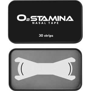 O2Stamina Sleep Recovery Neusstrips - 30 Stuks - Anti Snurk Pleisters - Betere Slaapkwaliteit - 12 uur Comfort - Wit