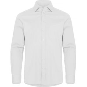 Clique Stretch Shirt L/S 027960 - Wit - 4XL